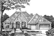 European Style House Plan - 4 Beds 3 Baths 2620 Sq/Ft Plan #310-855 