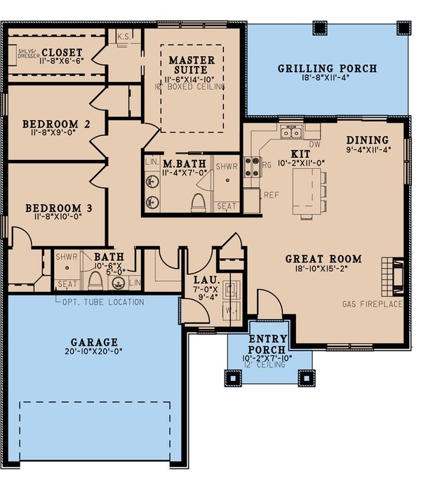 Architectural House Design - Contemporary Floor Plan - Main Floor Plan #923-228