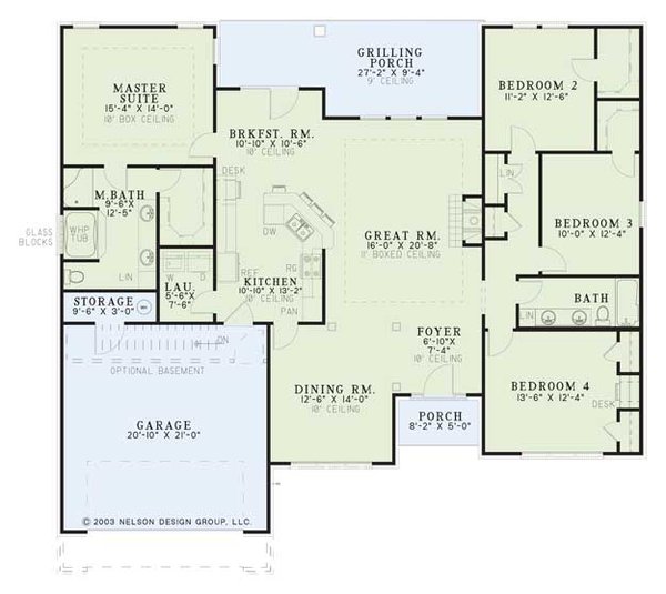 Home Plan - Traditional Floor Plan - Main Floor Plan #17-545