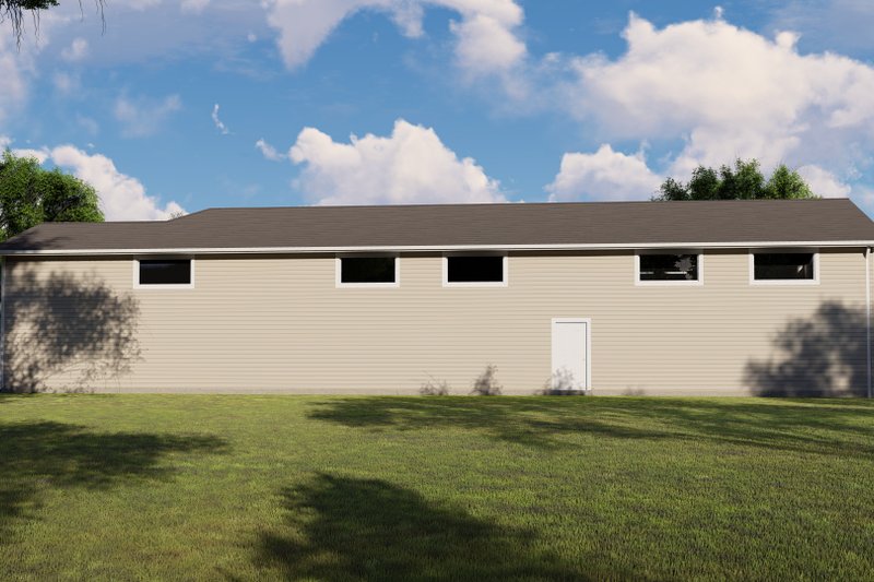 Dream House Plan - Exterior - Rear Elevation for Craftsman House Plan #1064-96, 1 bath