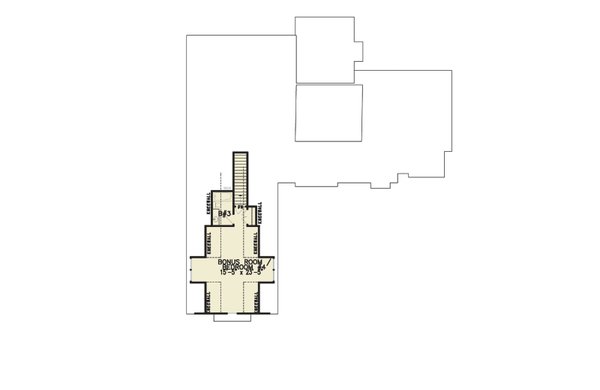 Architectural House Design - Farmhouse Floor Plan - Upper Floor Plan #54-479