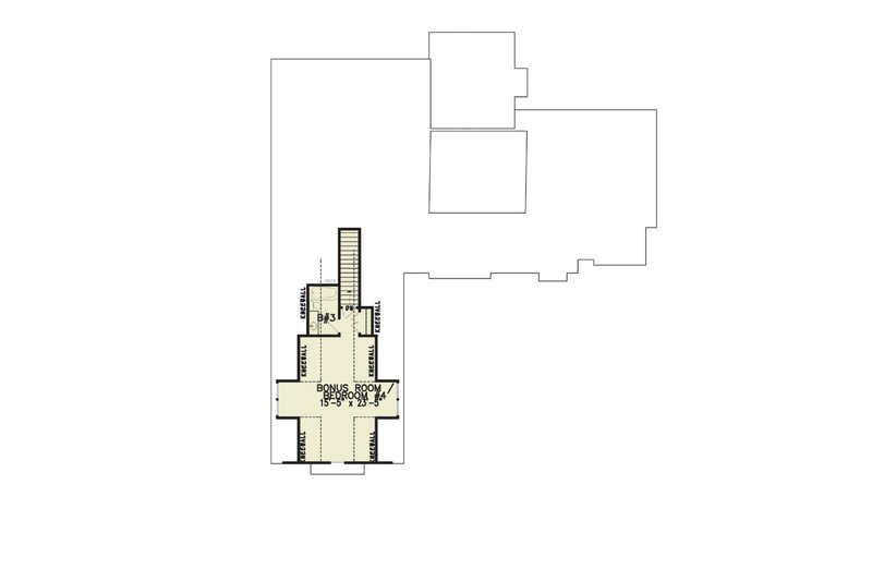Dream House Plan - Floor Plan - Upper Floor for Farmhouse House Plan #54-479 - 4 bed, 4.5 bath