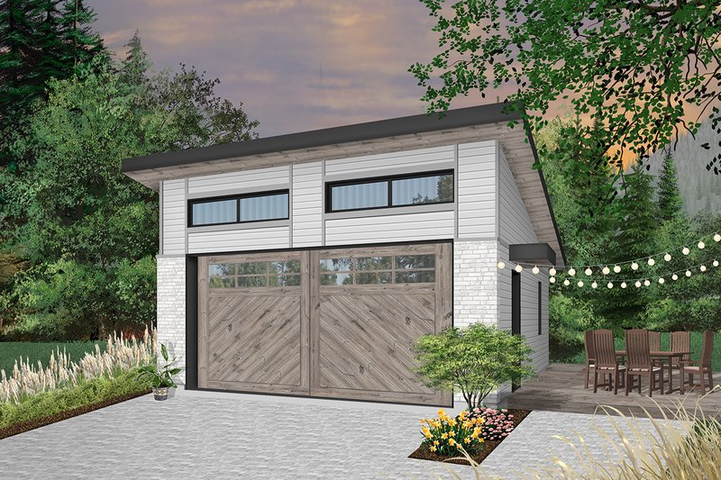 Home Plan - Contemporary Exterior - Front Elevation Plan #23-2635