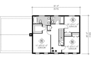 Colonial Style House Plan - 3 Beds 2.5 Baths 1664 Sq/Ft Plan #25-278 
