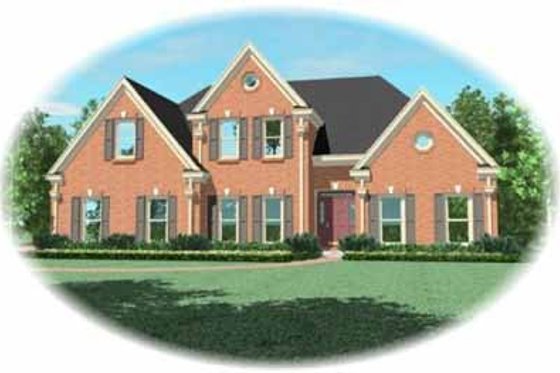 Exterior - Front Elevation for Traditional House Plan #81-355 - 4 bed, 3 bath