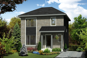 Contemporary Exterior - Front Elevation Plan #25-4582