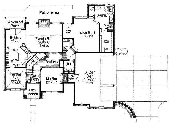 European Floor Plan - Main Floor Plan #310-873