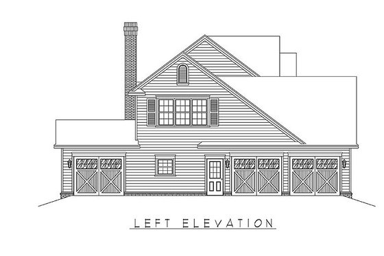 Exterior - Other Elevation for Country House Plan #11-224 - 4 bed, 2.5 bath
