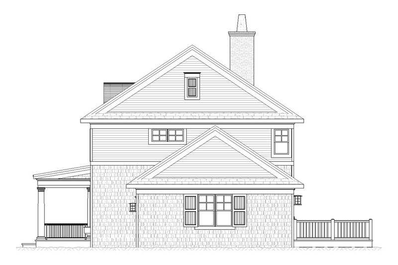 Dream House Plan - Right Side Elevation