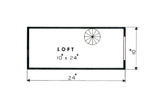 Floor Plan - Other Floor for Modern House Plan #312-813 - 2 bed, 1 bath