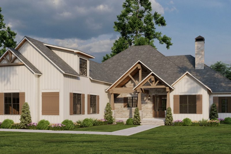 Dream House Plan - Craftsman Exterior - Front Elevation Plan #923-364