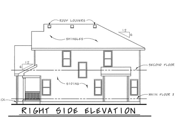 Exterior - Other Elevation 1 for Craftsman House Plan #20-1776 - 3 bed, 3 bath