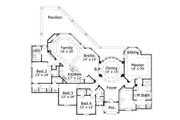 European Style House Plan - 4 Beds 3 Baths 3111 Sq/Ft Plan #411-423 