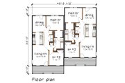 Traditional Style House Plan - 2 Beds 1 Baths 1824 Sq/Ft Plan #79-236 