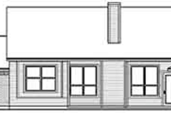 Exterior - Rear Elevation for Traditional House Plan #84-229 - 4 bed, 2 bath