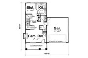 Cottage Style House Plan - 3 Beds 2.5 Baths 1473 Sq/Ft Plan #20-1209 Floor 