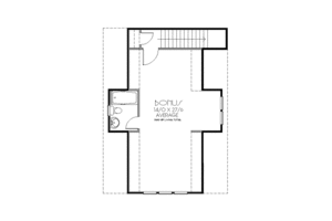 Floor Plan - Other Floor for Craftsman House Plan #423-20, 1 bath