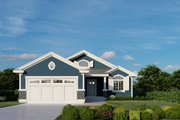 Craftsman Style House Plan - 3 Beds 2 Baths 1230 Sq/Ft Plan #112-184 