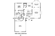 European Style House Plan - 3 Beds 2.5 Baths 1953 Sq/Ft Plan #81-13815 