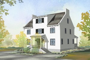 Beach Exterior - Front Elevation Plan #901-147