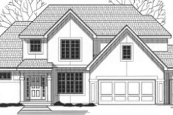 Exterior - Front Elevation for Traditional House Plan #67-848 - 4 bed, 3 bath