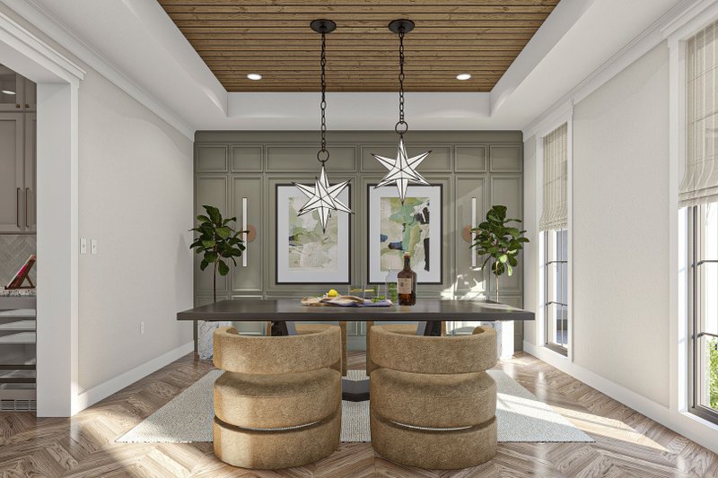 House Design - Interior - Dining Room for Mediterranean House Plan #455-524 - 5 bed, 4.5 bath