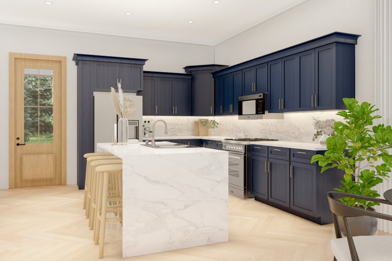 Architectural House Design - Interior - Kitchen for Farmhouse House Plan #1117-16 - 3 bed, 2.5 bath