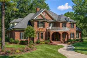 European Exterior - Front Elevation Plan #17-222