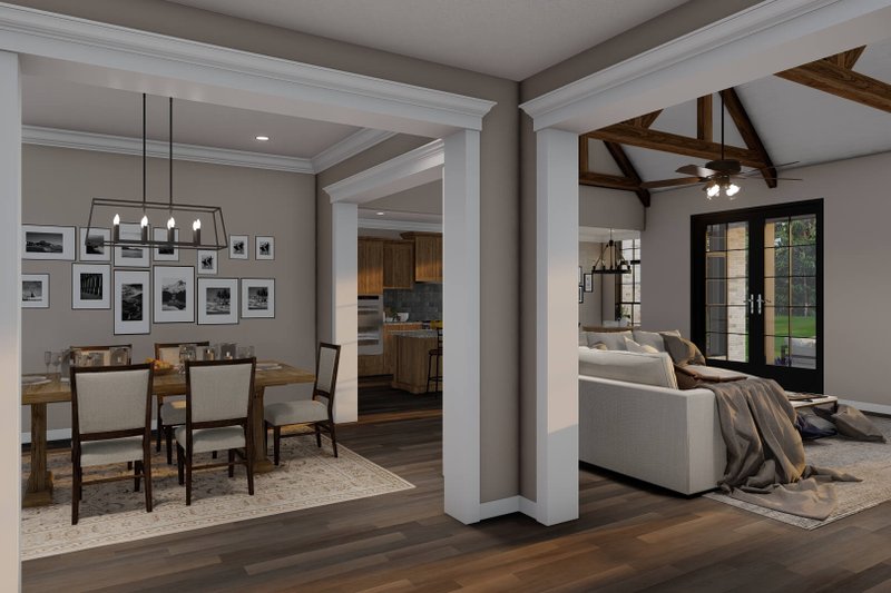 House Blueprint - Interior - Dining Room for European House Plan #923-16 - 4 bed, 4 bath