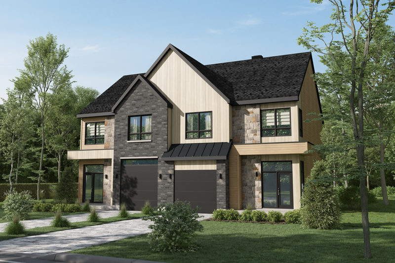 House Plan Design - Farmhouse Exterior - Front Elevation Plan #25-4990