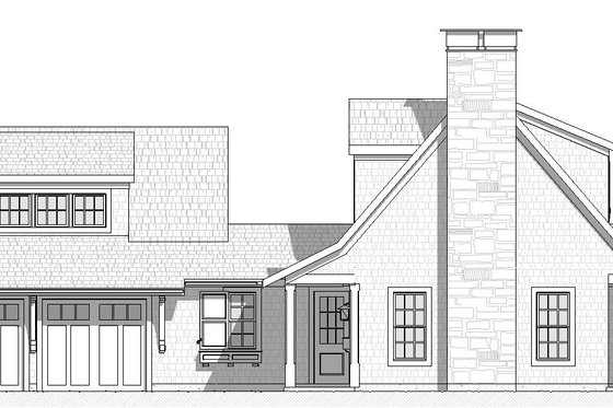 Exterior - Other Elevation 1 for Farmhouse House Plan #901-158 - 3 bed, 2.5 bath