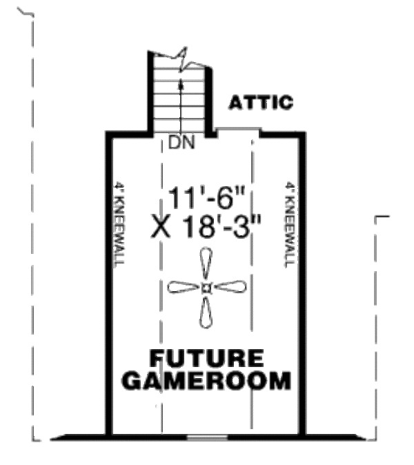 Dream House Plan - Traditional Floor Plan - Upper Floor Plan #34-107