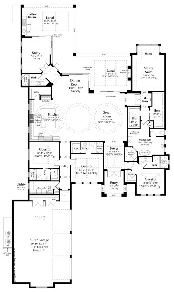 House Plan Design - Contemporary Floor Plan - Main Floor Plan #930-477