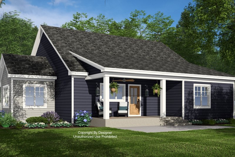 House Design - Exterior - Front Elevation 6 for Craftsman House Plan #51-1403 - 3 bed, 2 bath