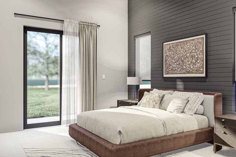 House Blueprint - Interior - Master Bedroom for Modern House Plan #455-547 - 3 bed, 2 bath