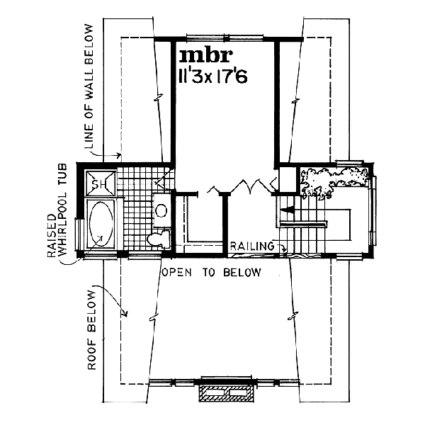 Floor Plan - Upper Floor Plan #47-177