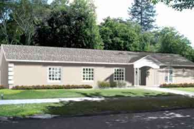 Architectural House Design - European Exterior - Front Elevation Plan #1-1439