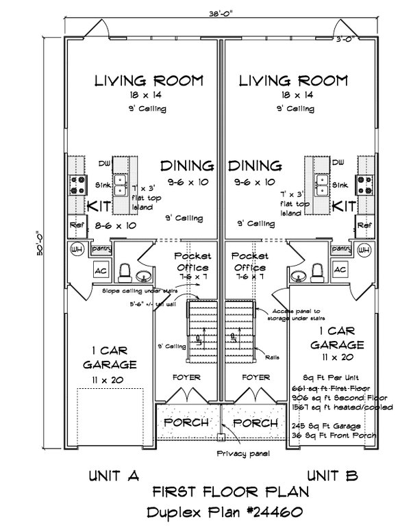 House Blueprint - Cottage Floor Plan - Main Floor Plan #513-2253