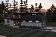 Modern Style House Plan - 4 Beds 3.5 Baths 3464 Sq/Ft Plan #455-691 Exterior 