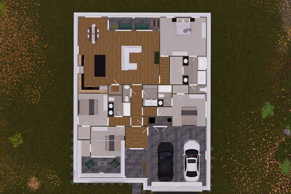 Cottage Floor Plan - Main Floor Plan #513-2174