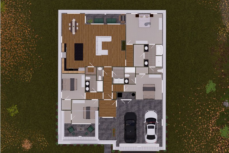 Dream House Plan - Floor Plan - Main Floor 1 for Cottage House Plan #513-2174 - 4 bed, 3.5 bath