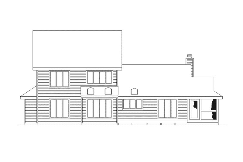 Dream House Plan - Exterior - Rear Elevation for Modern House Plan #57-672 - 3 bed, 2.5 bath
