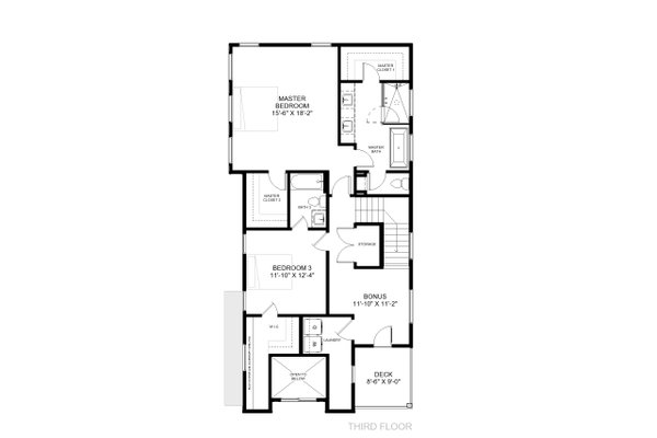 Modern Floor Plan - Upper Floor Plan #1085-7