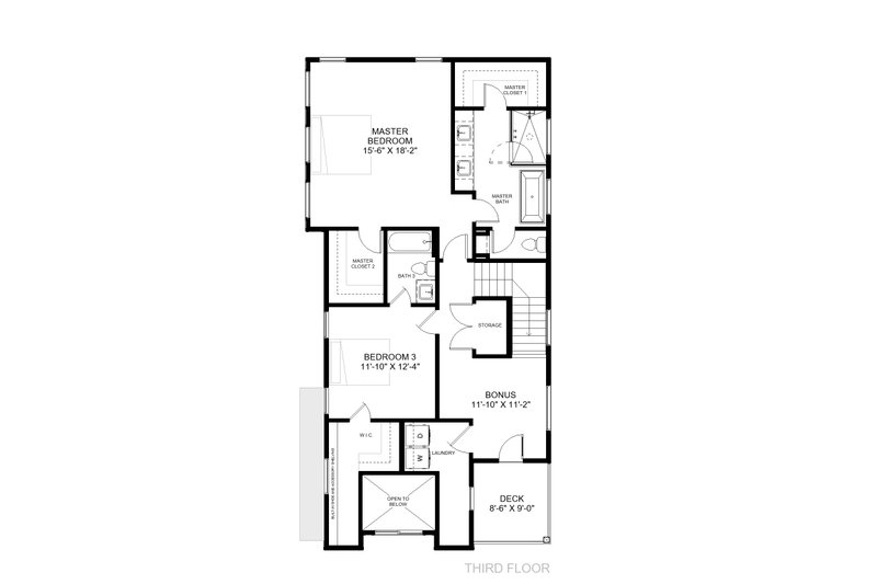 Dream House Plan - Floor Plan - Upper Floor for Modern House Plan #1085-7 - 4 bed, 4 bath