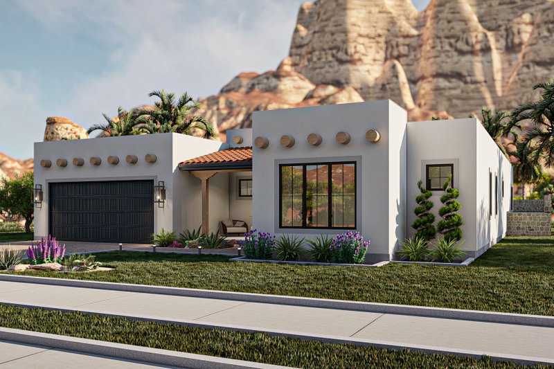 Home Plan - Exterior - Other Elevation for Mediterranean House Plan #455-566 - 4 bed, 3.5 bath