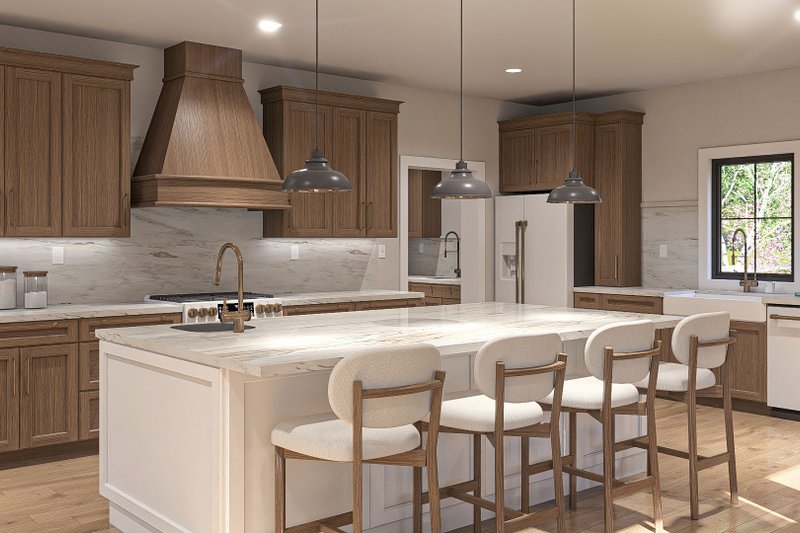 House Design - Interior - Kitchen for Farmhouse House Plan #455-237 - 4 bed, 4 bath
