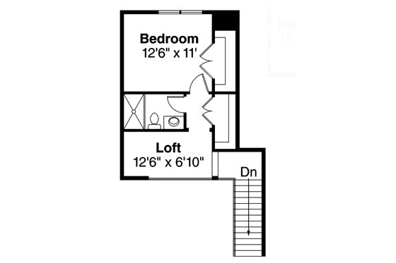 Floor Plan - Upper Floor for Farmhouse House Plan #124-901 - 3 bed, 3 bath