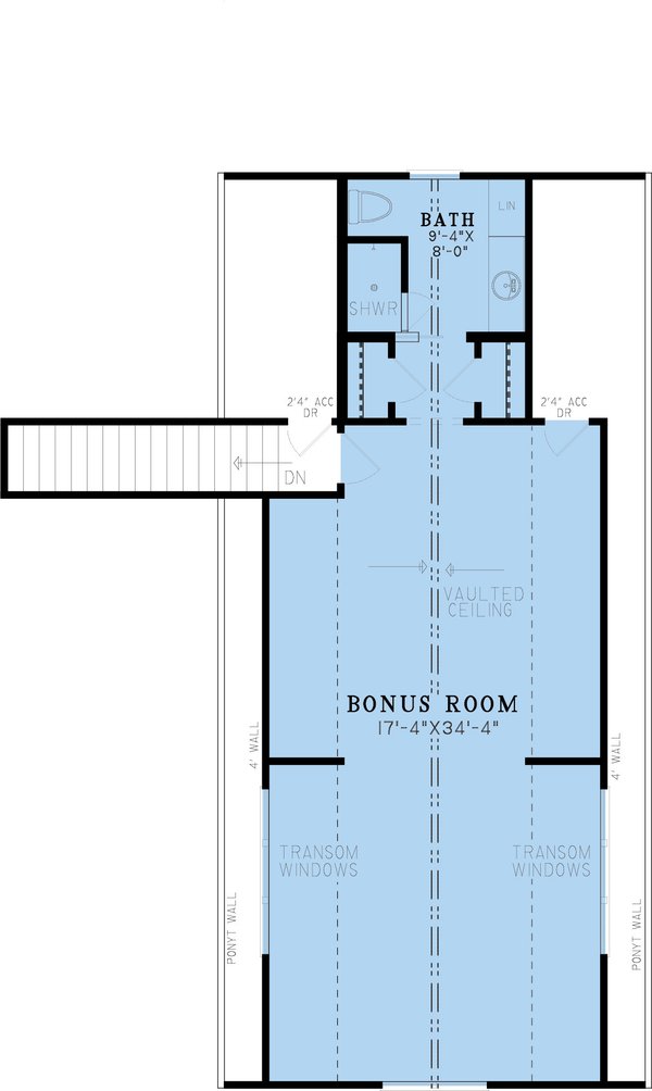 House Blueprint - Farmhouse Floor Plan - Upper Floor Plan #923-350
