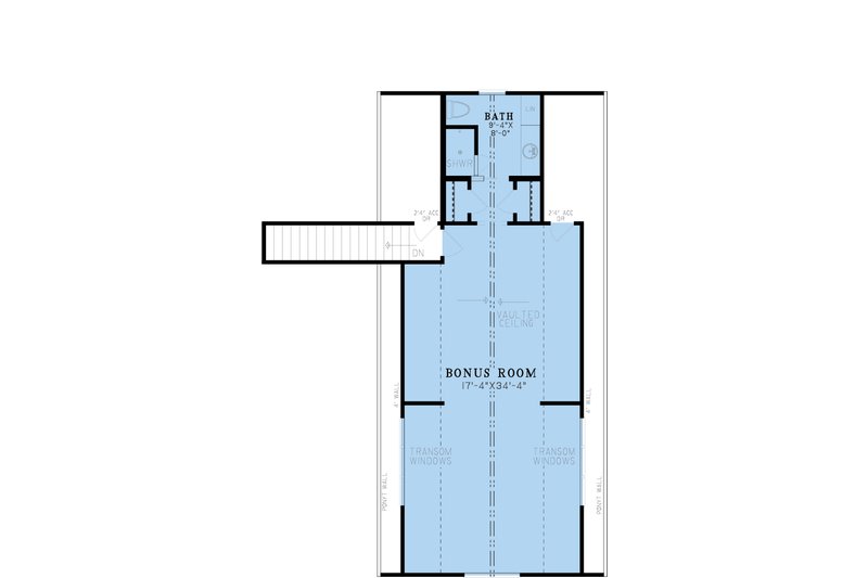 House Blueprint - Floor Plan - Upper Floor for Farmhouse House Plan #923-350 - 4 bed, 3.5 bath