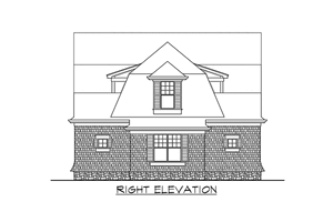Exterior - Other Elevation 3 for Traditional House Plan #132-191 - 1 bed, 1 bath